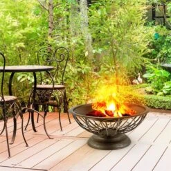 Tulip Feuerschale -Blumfeldt Verkaufsgeschäft 10028582 yy 0008 ambient 08 Blumfeldt Tulip Feuerschale 75cm Grill