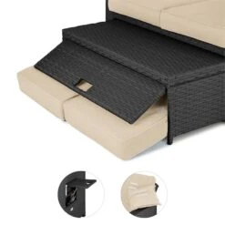 [Gebraucht] Komfortzone Rattan-Lounge-Sofa -Blumfeldt Verkaufsgeschäft 10030575 yy 0007 detail Blumfeldt Komfortzone Rattan Lounge Sofa