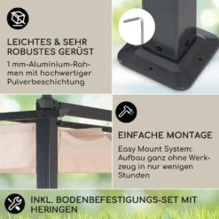 [Wiederverpackt] Pantheon 3x4 Pergola -Blumfeldt Verkaufsgeschäft 10030937 DE 0003 usp