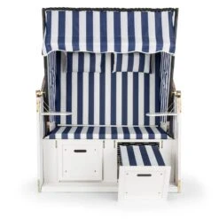 Hiddensee Strandkorb -Blumfeldt Verkaufsgeschäft 10030996 yy 0002 titel Blumfeldt Hiddensee Strandkorb XL blau weiss 1