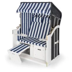 Hiddensee Strandkorb -Blumfeldt Verkaufsgeschäft 10030996 yy 0007 front Blumfeldt Hiddensee Strandkorb XL blau weiss 1