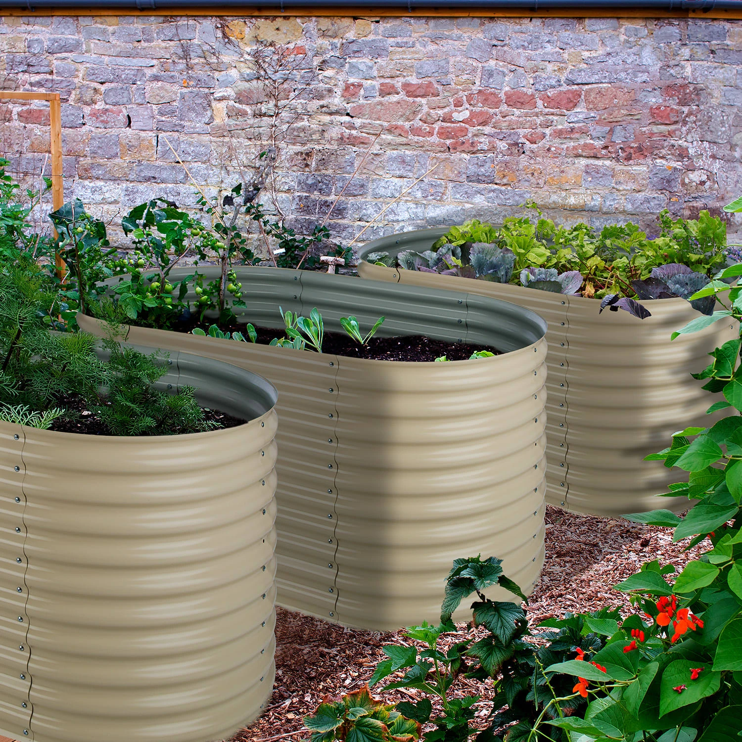 Rondabox 160x80x80 Cm Hochbeet Creme 5 Rondabox 160x80x80 Cm Hochbeet Creme – Bild 3