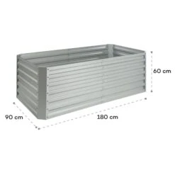 Terrabox 180x90x60 Cm Hochbeet Silber -Blumfeldt Verkaufsgeschäft 10032316 yy 0010 logo Blumfeldt High Grow Straight Hochbeet 180x60x90cm