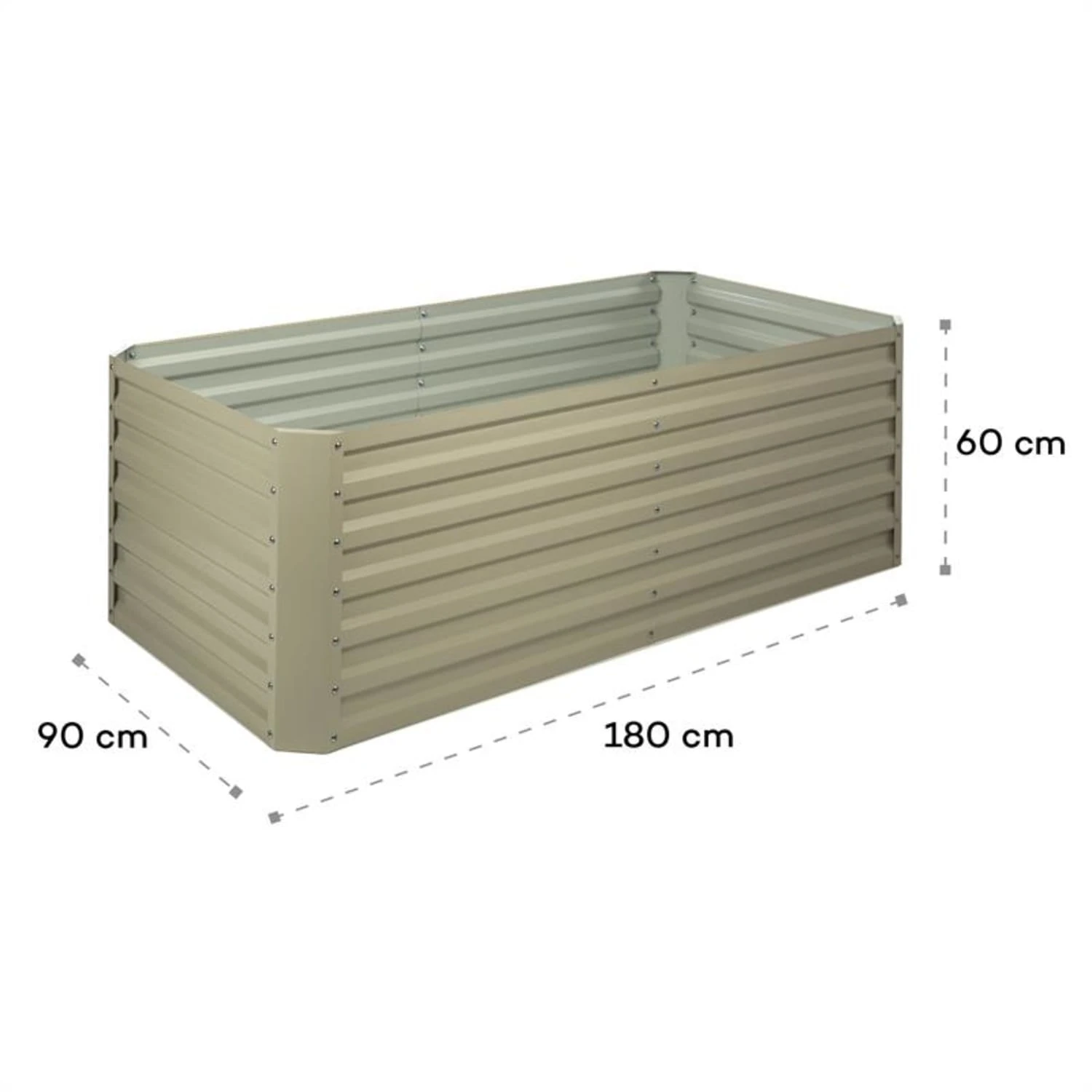 Terrabox 180x90x60 Cm Hochbeet Creme 12 Terrabox 180x90x60 Cm Hochbeet Creme – Bild 10