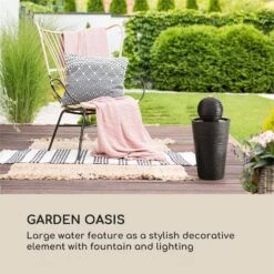 [Wiederverpackt] Liquitorre Solarbrunnen -Blumfeldt Verkaufsgeschäft 10033273 yy 0002 logo Blumfeldt Liquitorre Solarbrunnen Polyresin