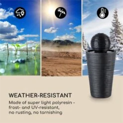 [Wiederverpackt] Liquitorre Solarbrunnen -Blumfeldt Verkaufsgeschäft 10033273 yy 0005 logo Blumfeldt Liquitorre Solarbrunnen Polyresin