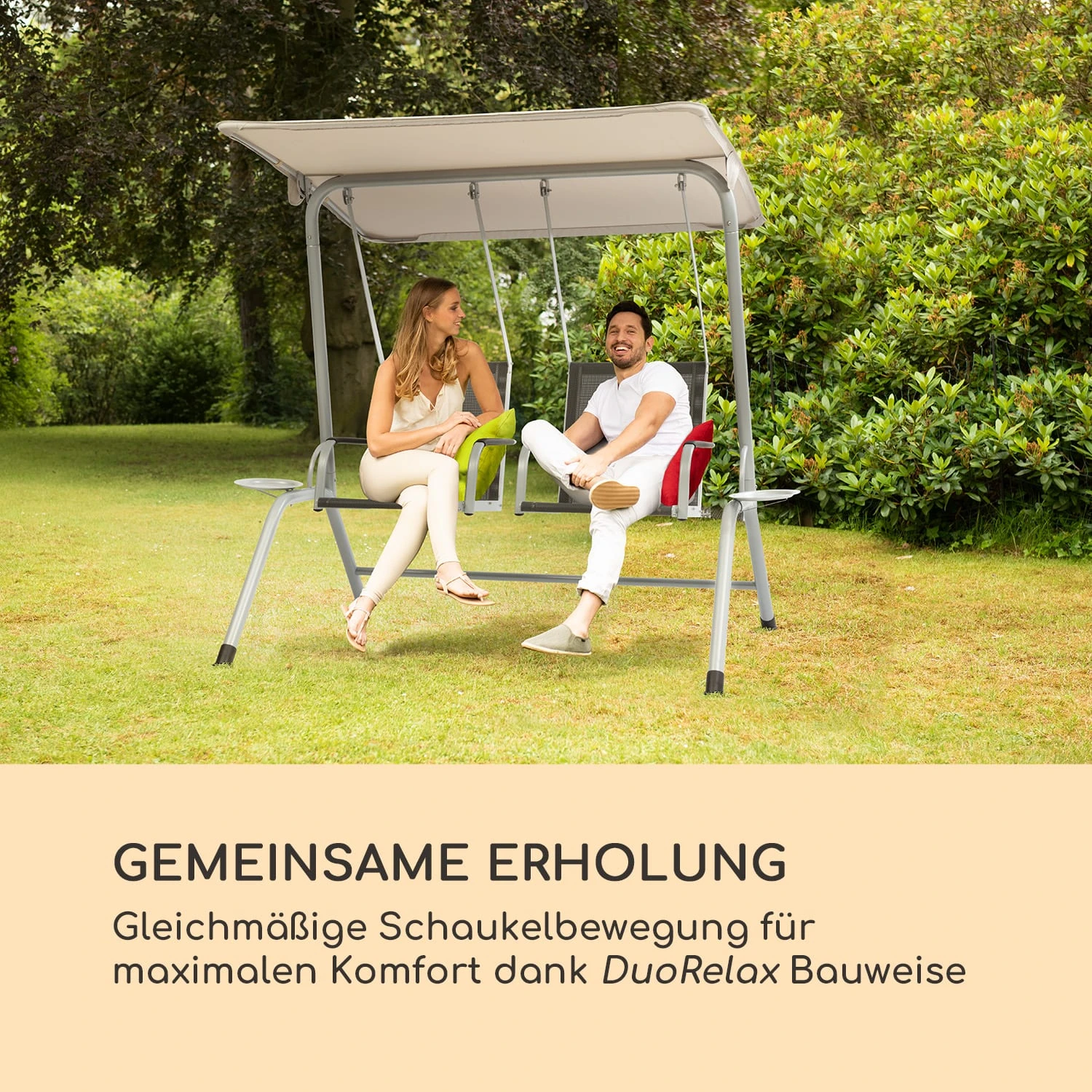 Bel Air Duo Swing Hollywoodschaukel 2 Sitzer 4 Bel Air Duo Swing Hollywoodschaukel 2 Sitzer – Bild 2