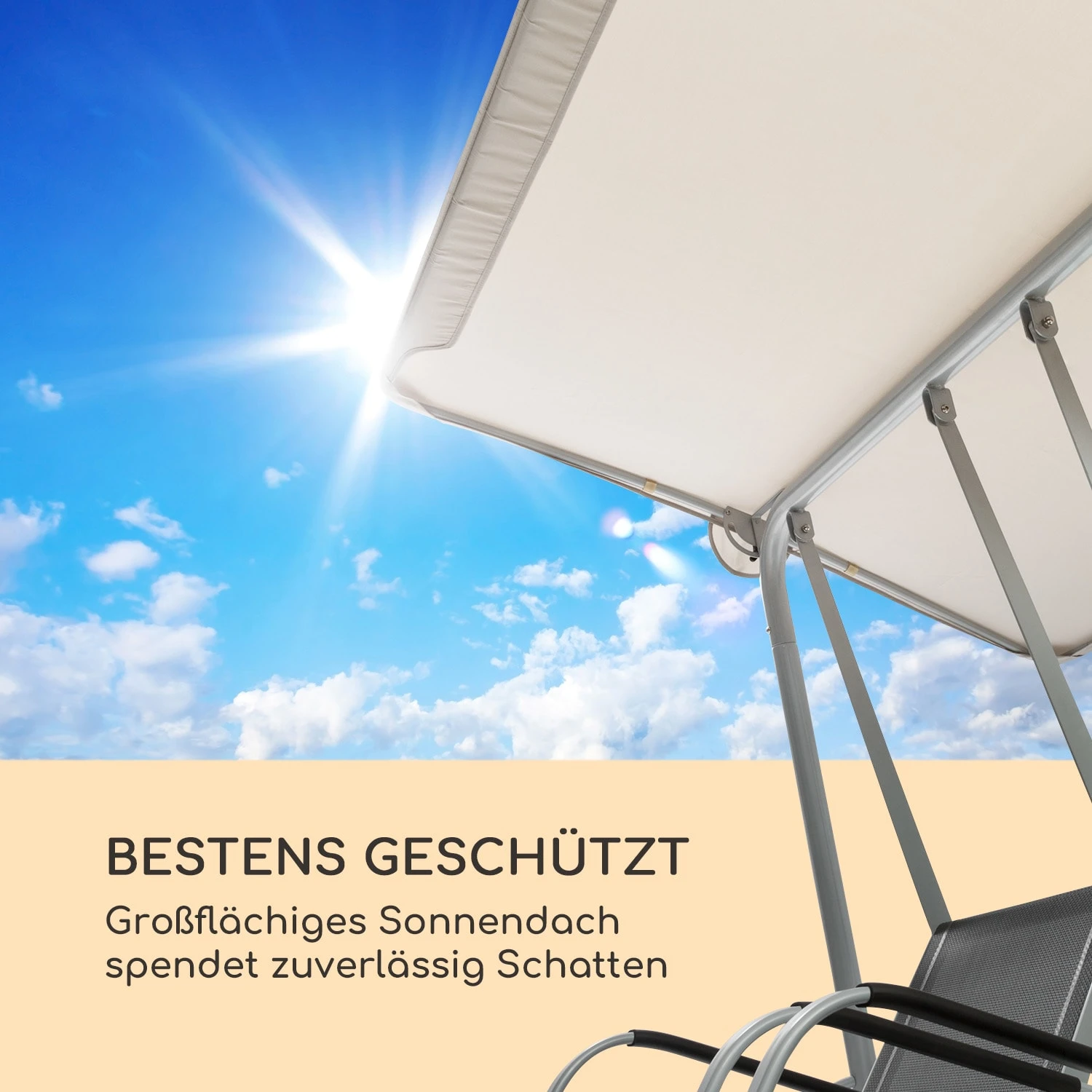 Bel Air Duo Swing Hollywoodschaukel 2 Sitzer 6 Bel Air Duo Swing Hollywoodschaukel 2 Sitzer – Bild 4