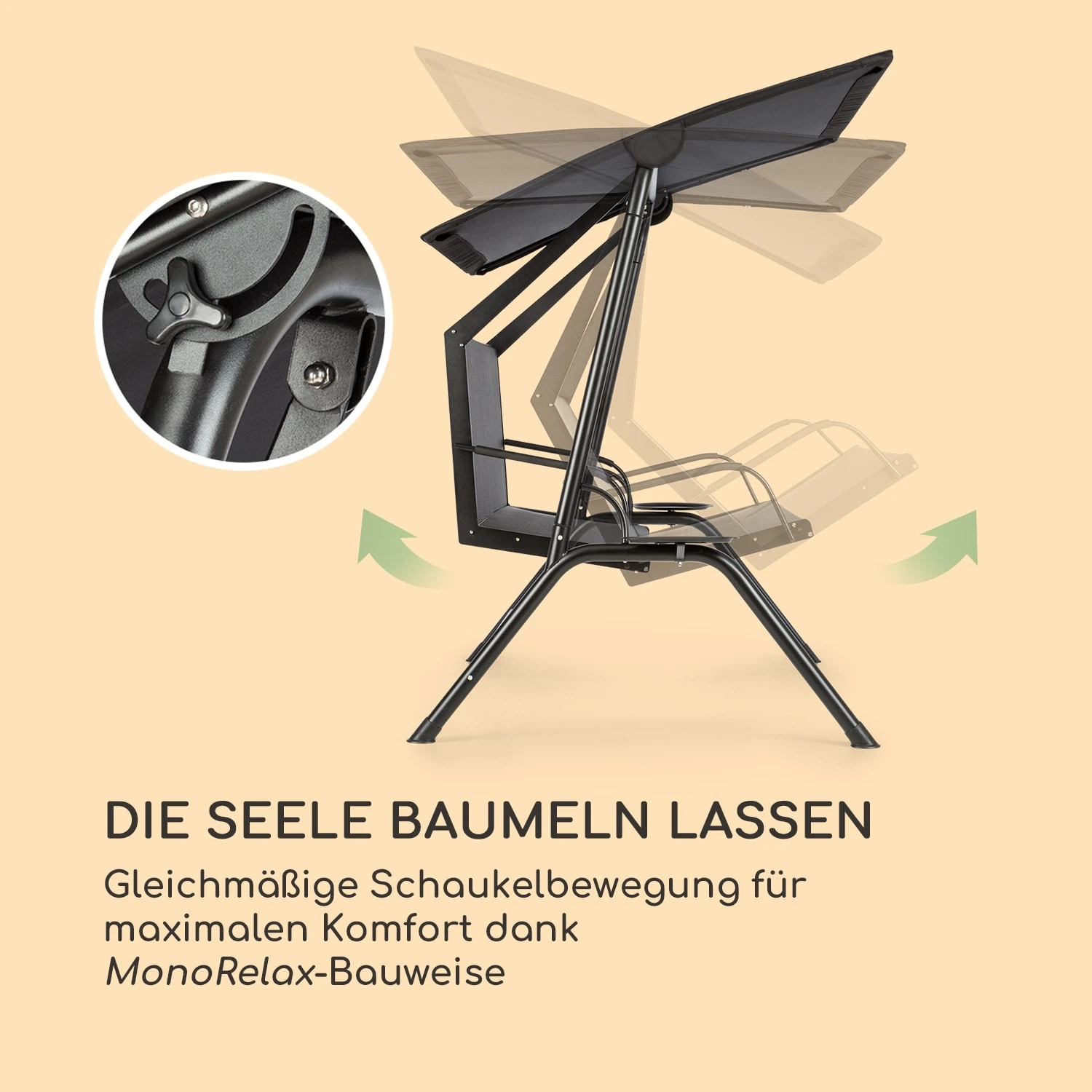 Bel Air Mono Swing Hollywoodschaukel 5 Bel Air Mono Swing Hollywoodschaukel – Bild 3