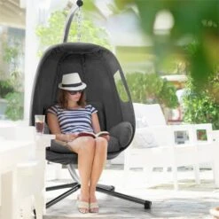 [Wiederverpackt] Bella Donna Hängesessel -Blumfeldt Verkaufsgeschäft 10033374 yy 0002 ambient HANGING CHAIR Dark Grey 1