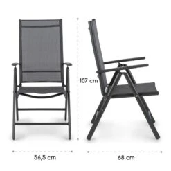 [Wiederverpackt] Almeria Klappstuhl -Blumfeldt Verkaufsgeschäft 10033400 yy 0010 logo Blumfeldt Almeria Klappstuhl 2er Set Anthrazit 1