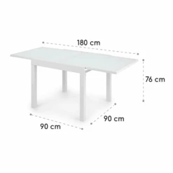 [Wiederverpackt] Pamplona Extension Gartentisch Ausziehbar -Blumfeldt Verkaufsgeschäft 10033403 yy 0011 logo Blumfeldt Pamplona Extension Gartentisch weiss 1