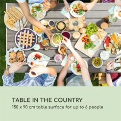 [Gebraucht] Bilbao Gartentisch Aus Kunststoff -Blumfeldt Verkaufsgeschäft 10033406 yy 0002 logo Blumfeldt Bilbao Gartentisch weiss grau