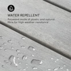 [Gebraucht] Bilbao Gartentisch Aus Kunststoff -Blumfeldt Verkaufsgeschäft 10033406 yy 0004 logo Blumfeldt Bilbao Gartentisch weiss grau