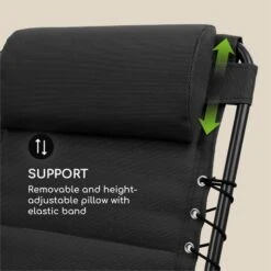 [Wiederverpackt] California Dreaming Sonnenliege -Blumfeldt Verkaufsgeschäft 10033474 yy 0007 logo Blumfeldt California Dreaming Sonnenliege schwarz