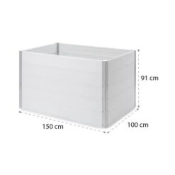 Nova Grow Hochbeet Kunststoff -Blumfeldt Verkaufsgeschäft 10034747 yy 0009 logo Blumfeldt Nova Grow Gartenbeet 150x91x100cm reedit