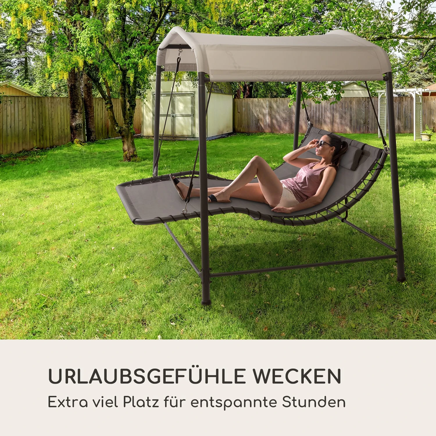 Palermo Doppel-Schaukel-Liege 4 Palermo Doppel-Schaukel-Liege – Bild 2