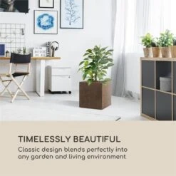 Solid Grow Rust Pflanzgefäß -Blumfeldt Verkaufsgeschäft 10034787 yy 0006 logo Blumfeldt Solid Grow Rust Pflanzgefaess 40x41x40cm