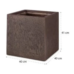 Solid Grow Rust Pflanzgefäß -Blumfeldt Verkaufsgeschäft 10034787 yy 0009 logo Blumfeldt Solid Grow Rust Pflanzgefaess 40x41x40cm