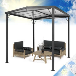 [Gebraucht] Pantheon Solid Sky Flat Pergola 3x3