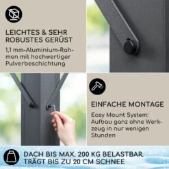 [Gebraucht] Pantheon Solid Sky Flat Pergola 3x3 -Blumfeldt Verkaufsgeschäft 10034984 de 0003 usp