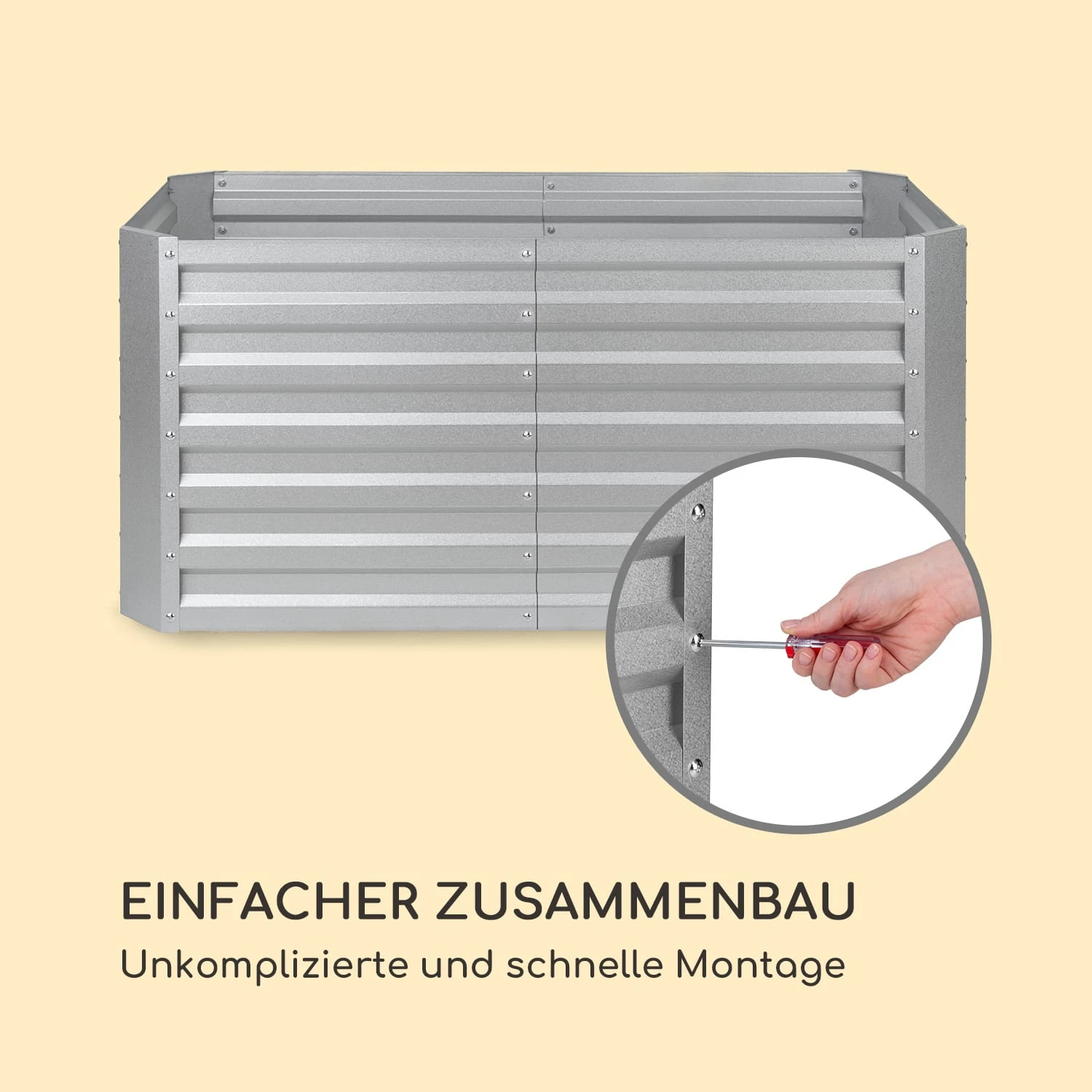 Terrabox 120x60x60 Cm Hochbeet Silber 9 Terrabox 120x60x60 Cm Hochbeet Silber – Bild 7