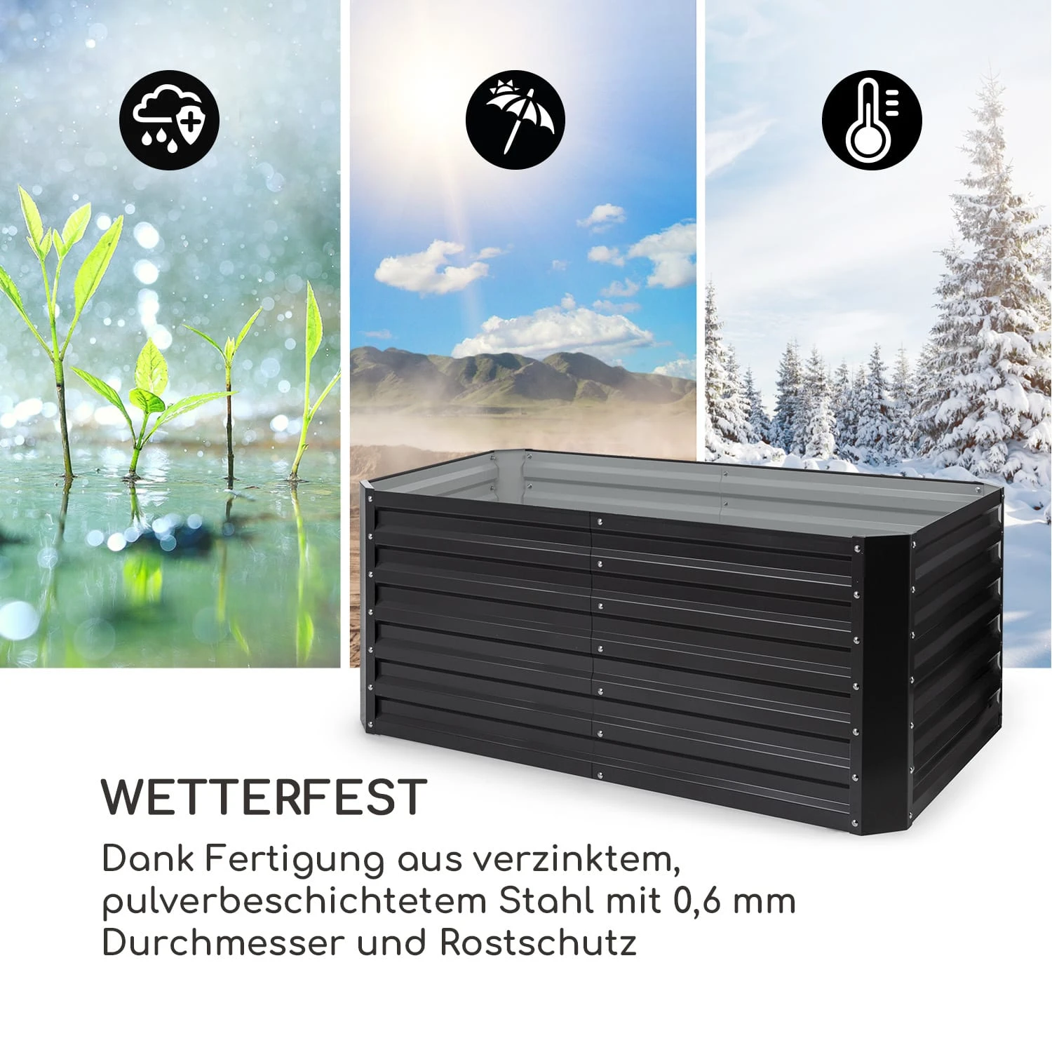 Terrabox 120x60x60 Cm Hochbeet Anthrazit 8 Terrabox 120x60x60 Cm Hochbeet Anthrazit – Bild 6