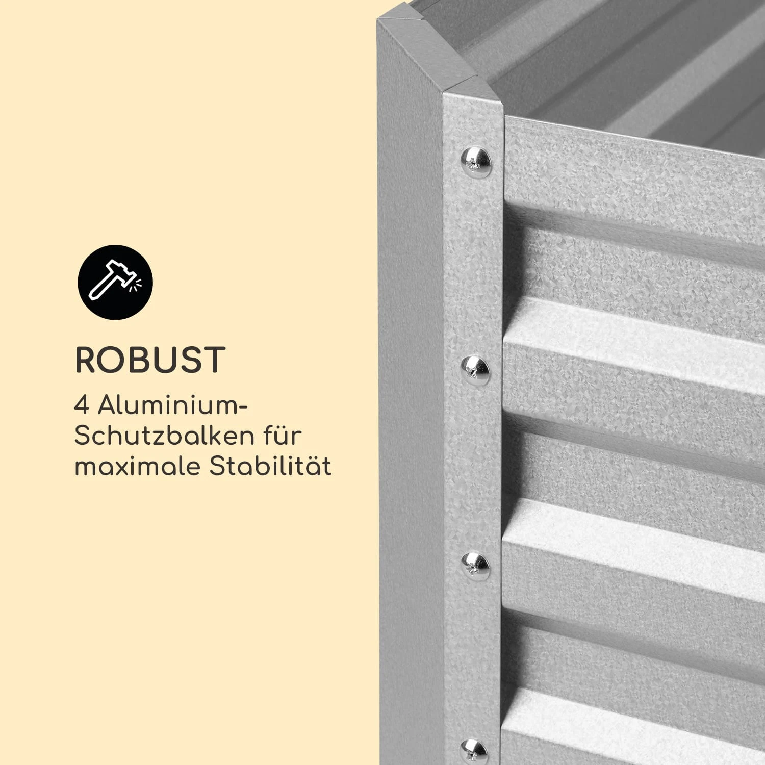 Terrabox 200x100x60 Cm Hochbeet Silber 7 Terrabox 200x100x60 Cm Hochbeet Silber – Bild 5