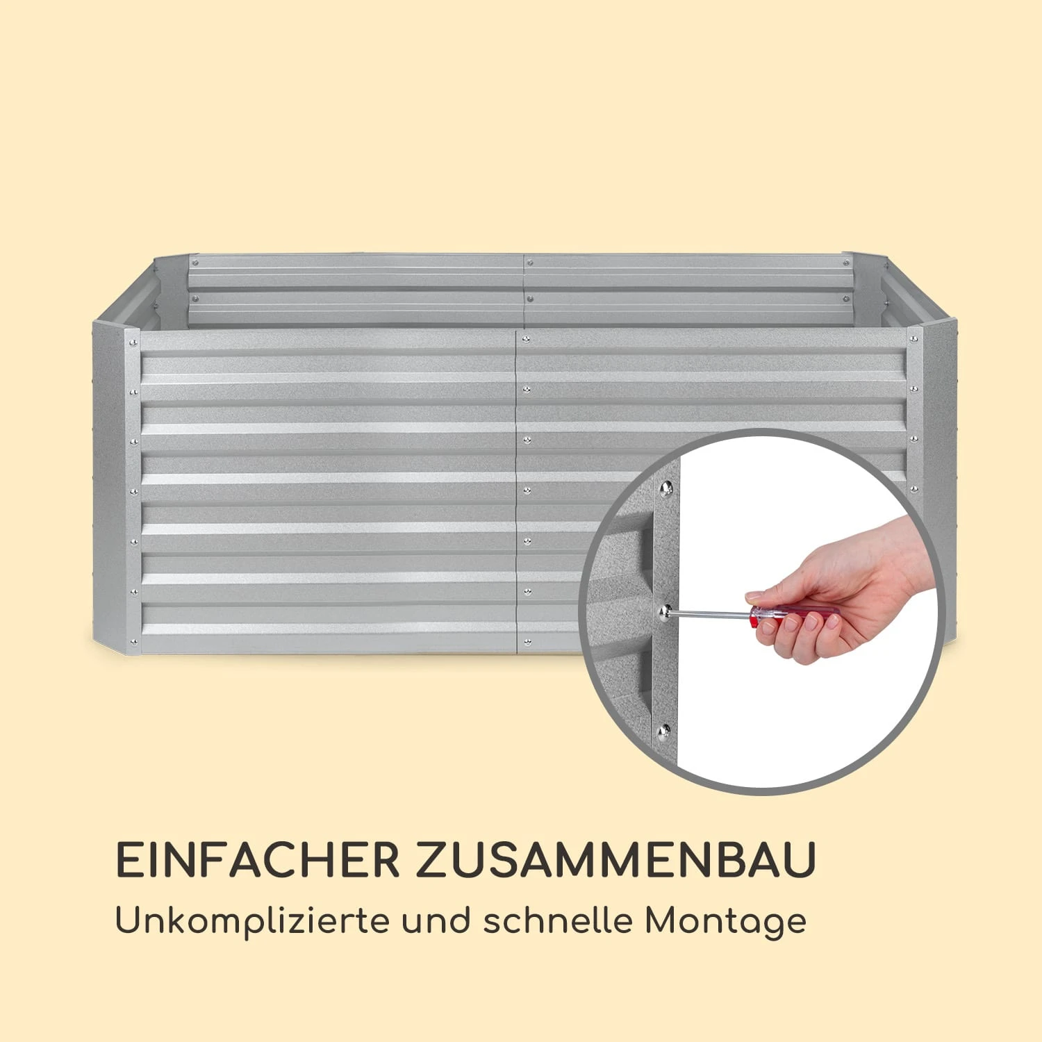 Terrabox 200x100x60 Cm Hochbeet Silber 9 Terrabox 200x100x60 Cm Hochbeet Silber – Bild 7