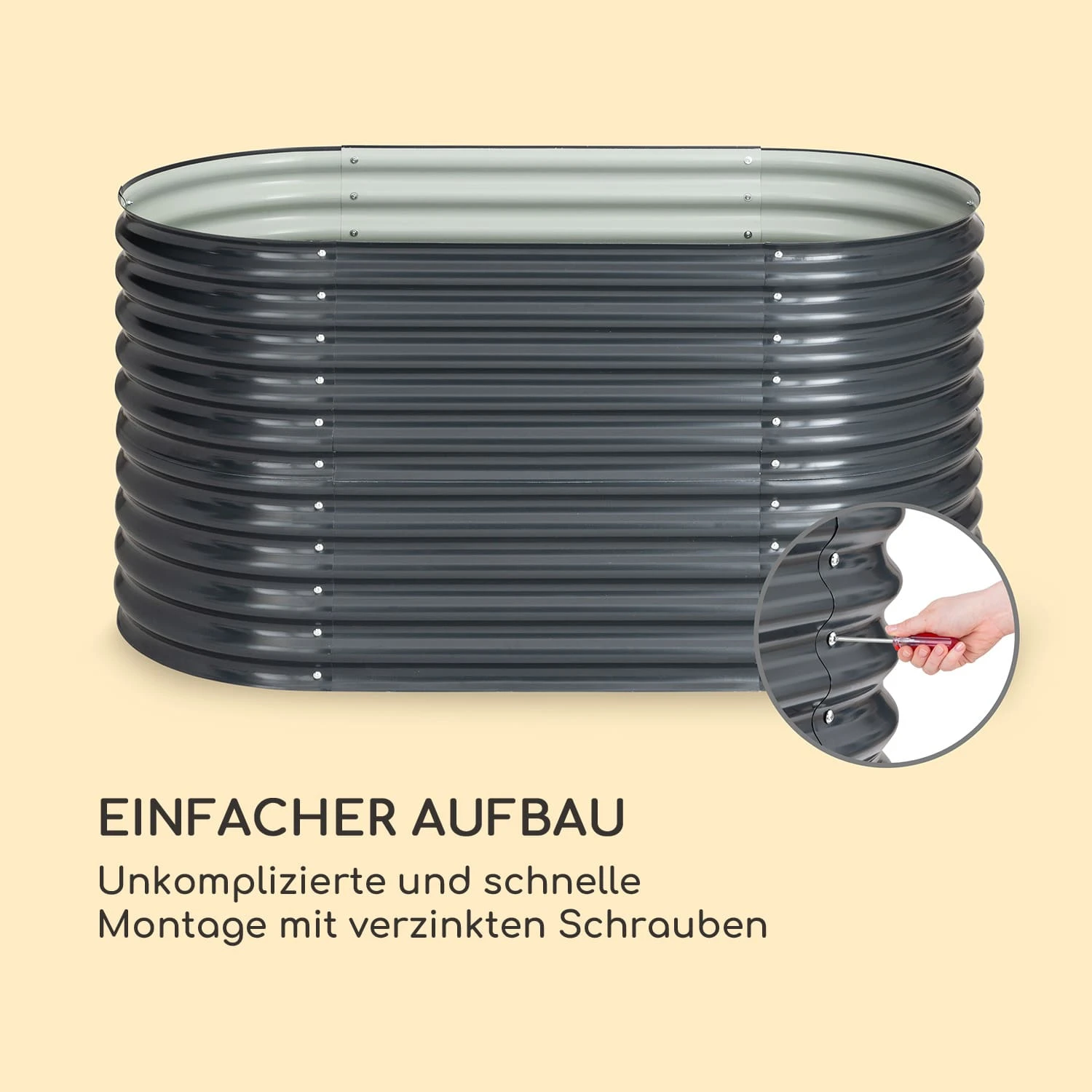 Rondabox 160x80x80 Cm Hochbeet Anthrazit 7 Rondabox 160x80x80 Cm Hochbeet Anthrazit – Bild 5