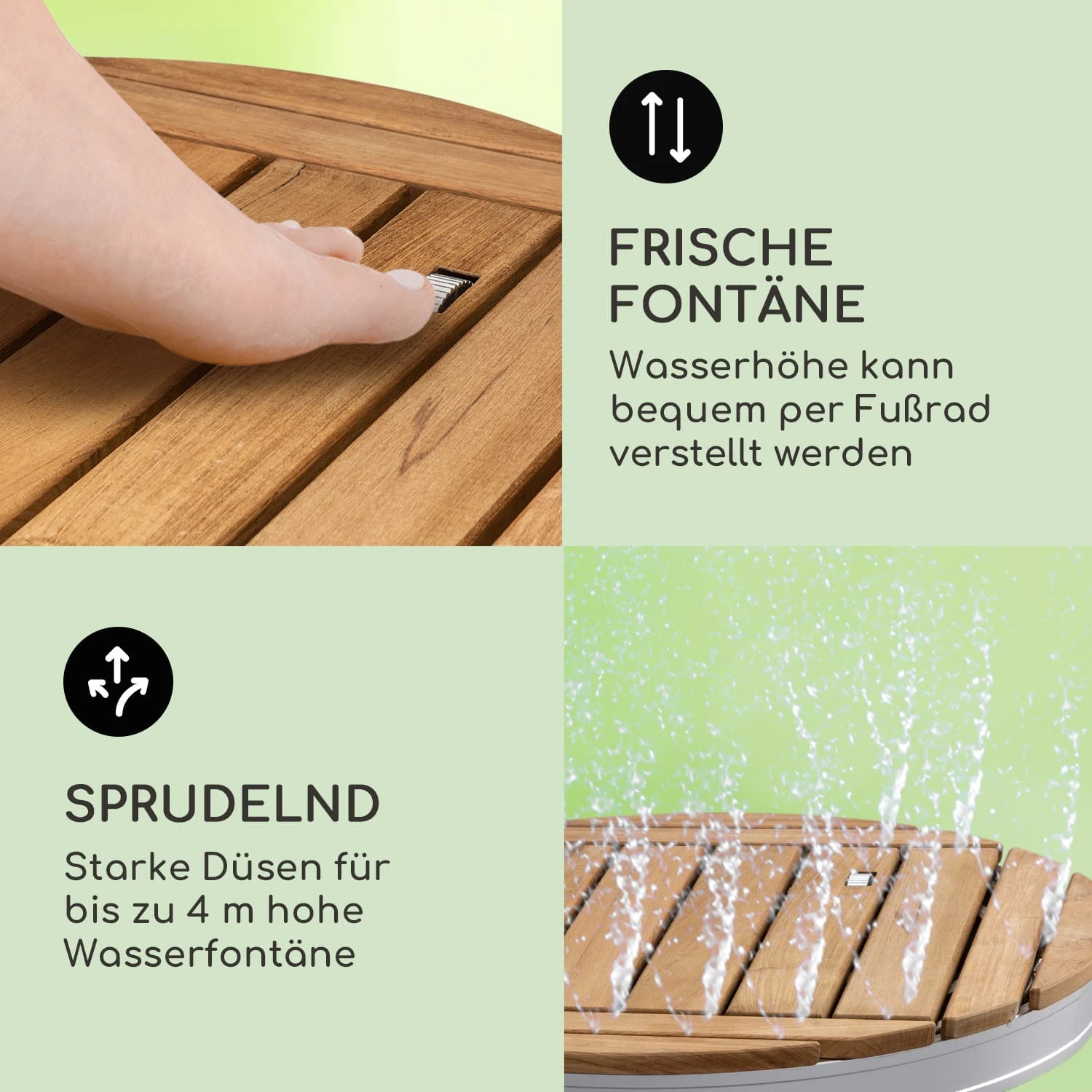 Sumatra Teak Round Gartendusche 6 Sumatra Teak Round Gartendusche – Bild 4