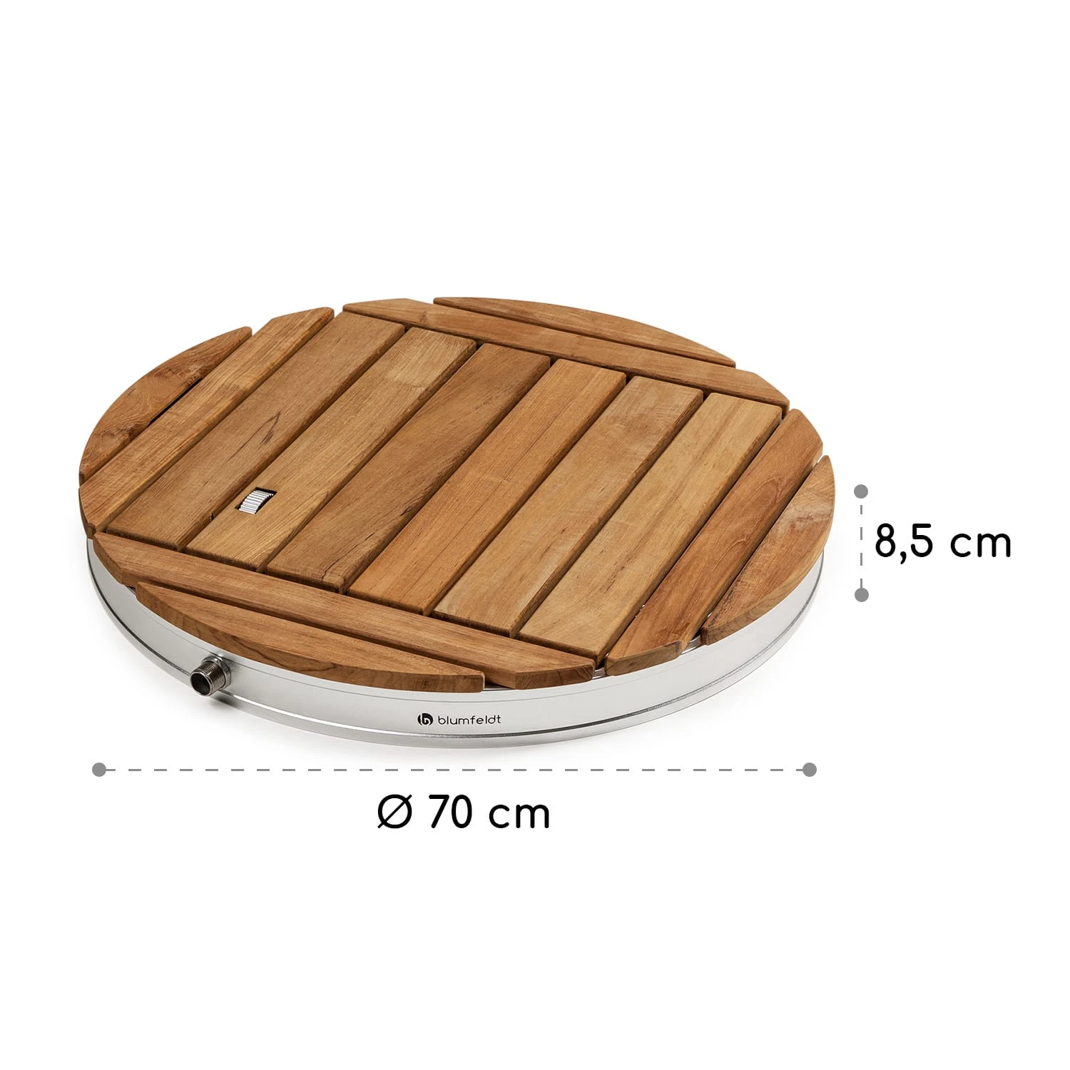 Sumatra Teak Round Gartendusche 9 Sumatra Teak Round Gartendusche – Bild 7