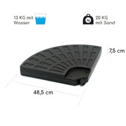 [Wiederverpackt] Limousin Sonnenschirmständer-Gewichte 72 Kg -Blumfeldt Verkaufsgeschäft 10038525 de 0008 logo