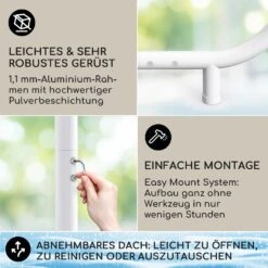 [Gebraucht] Nantes Pavillon Gazebo Sonnendach 3x3m Polyester -Blumfeldt Verkaufsgeschäft 10040107 de 0003 logo