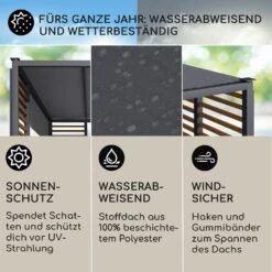 Valence Gazebo 3x3 M -Blumfeldt Verkaufsgeschäft 10040112 de 0002 logo 1