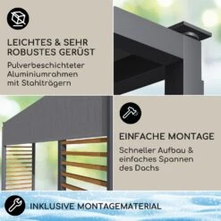 [Gebraucht] Valence Gazebo 3x3 M -Blumfeldt Verkaufsgeschäft 10040112 de 0005 logo