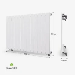 [Gebraucht] Ontario 100 X 60 Heizkörper -Blumfeldt Verkaufsgeschäft 10045382 yy 0011 dimensions