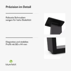 [Wiederverpackt] Ayr Table Legs Tischbeine -Blumfeldt Verkaufsgeschäft 10045741 de 0005 usp 1