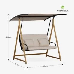 ZenGrove Hollywoodschaukel 2-Sitzer -Blumfeldt Verkaufsgeschäft 10045985 yy 0011 dimensions