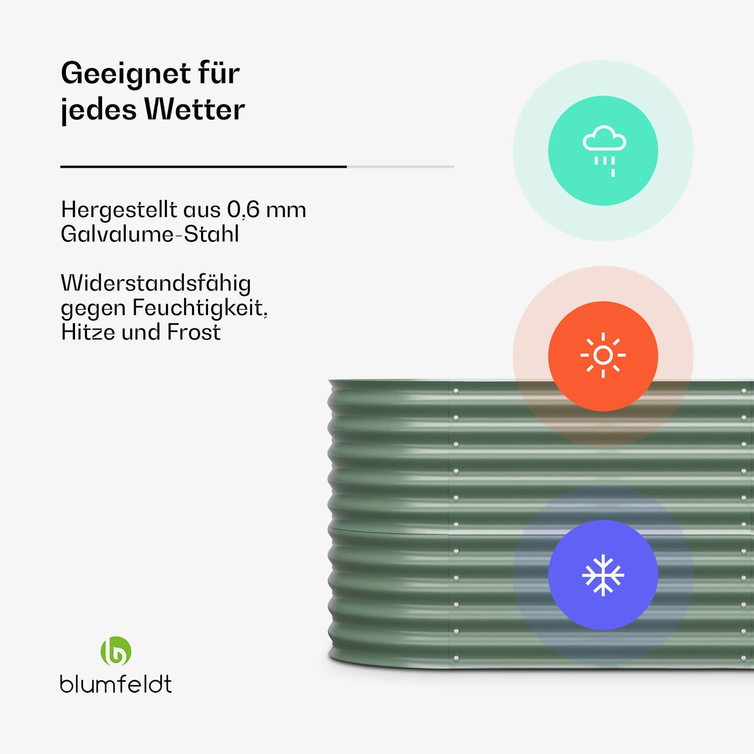 Rondabox 160x80x80 Cm Hochbeet Grün 4 Rondabox 160x80x80 Cm Hochbeet Grün – Bild 2