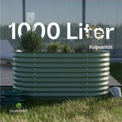 [Wiederverpackt] High Grow Hochbeet Metall Mit 160 X 80 X 80 Cm -Blumfeldt Verkaufsgeschäft 10046034 de 0005 usp 1