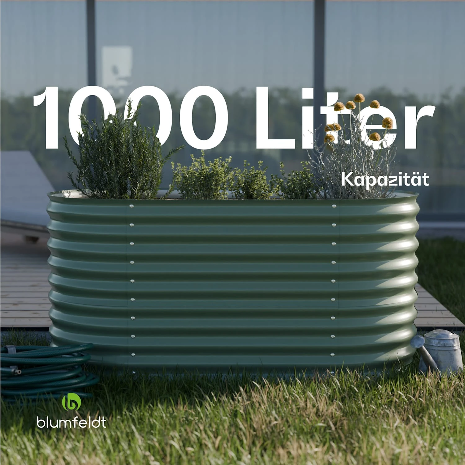 Rondabox 160x80x80 Cm Hochbeet Grün 7 Rondabox 160x80x80 Cm Hochbeet Grün – Bild 5