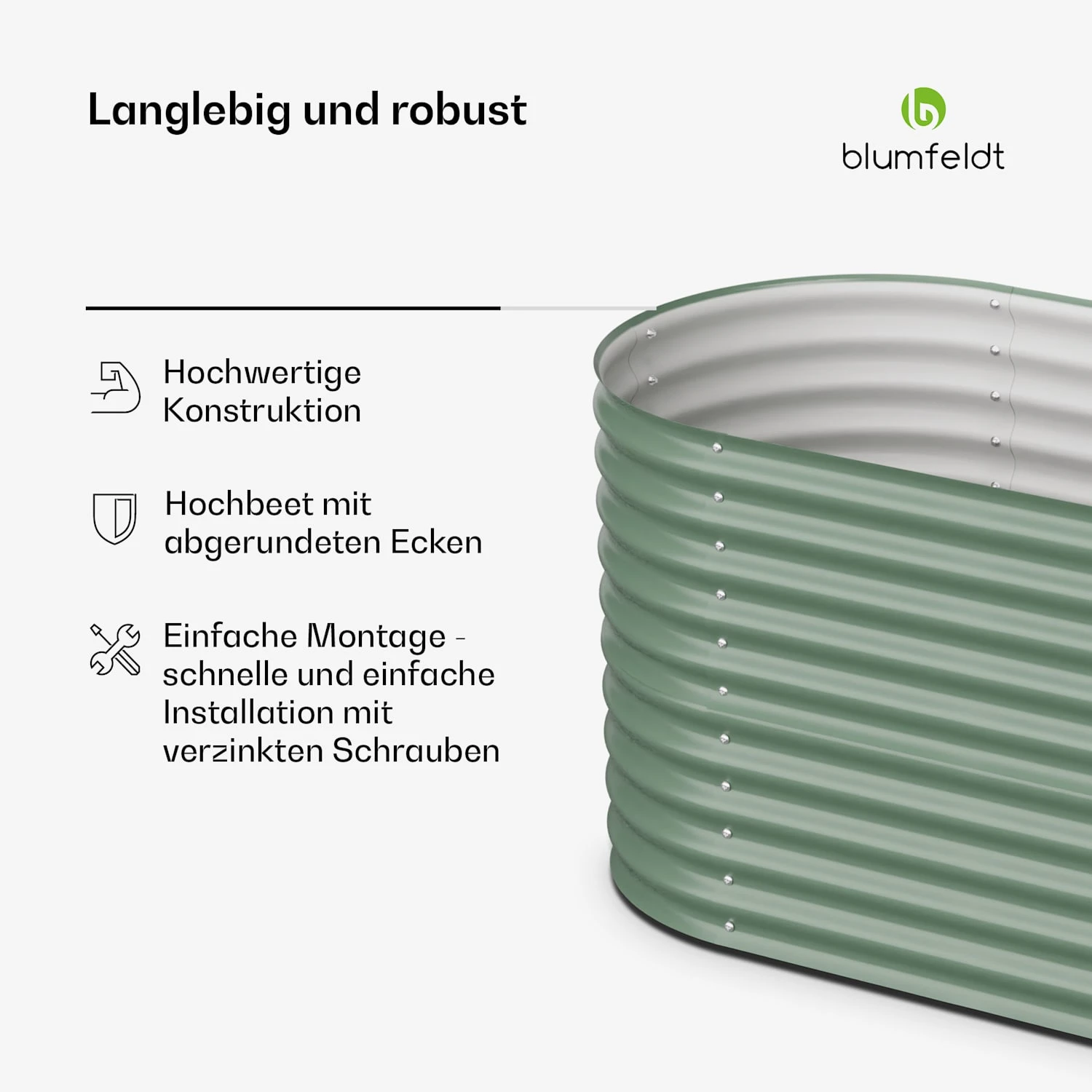 Rondabox 160x80x80 Cm Hochbeet Grün 8 Rondabox 160x80x80 Cm Hochbeet Grün – Bild 6