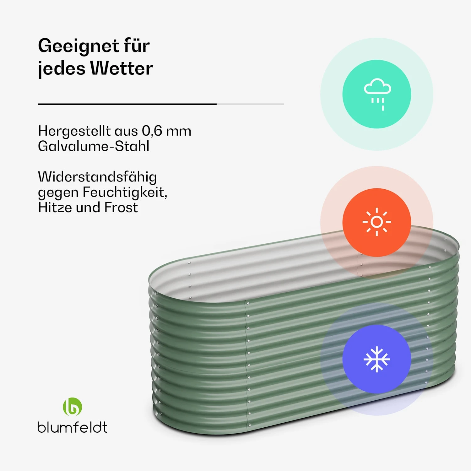 Rondabox 200x100x80 Cm Hochbeet Grün 4 Rondabox 200x100x80 Cm Hochbeet Grün – Bild 2