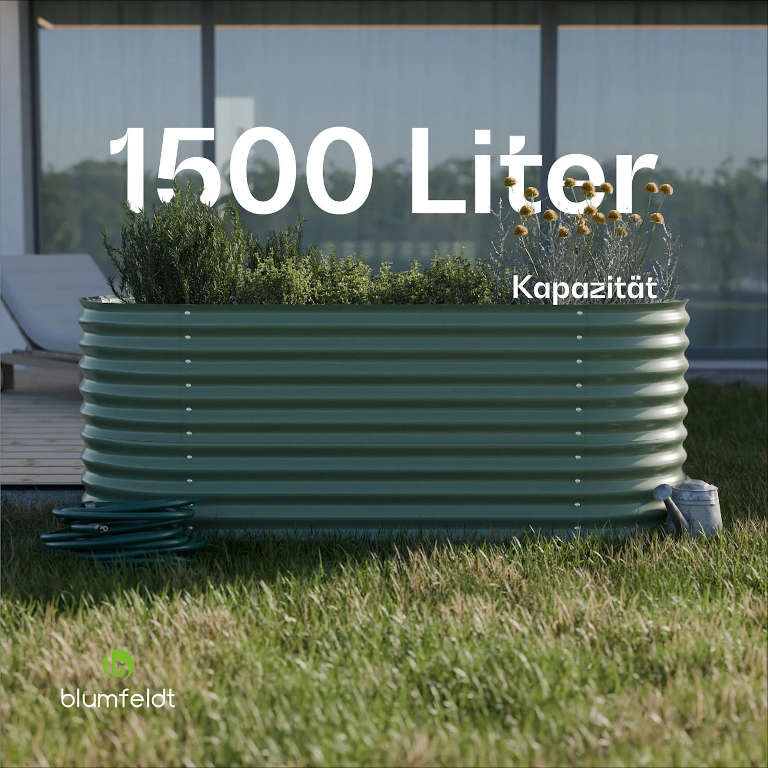 Rondabox 200x100x80 Cm Hochbeet Grün 7 Rondabox 200x100x80 Cm Hochbeet Grün – Bild 5