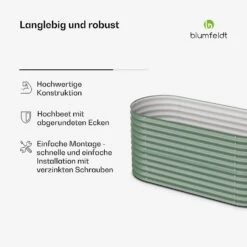 Rondabox 200x100x80 Cm Hochbeet Grün 14 Rondabox 200x100x80 Cm Hochbeet Grün -Blumfeldt Verkaufsgeschäft 10046035 de 0006 usp