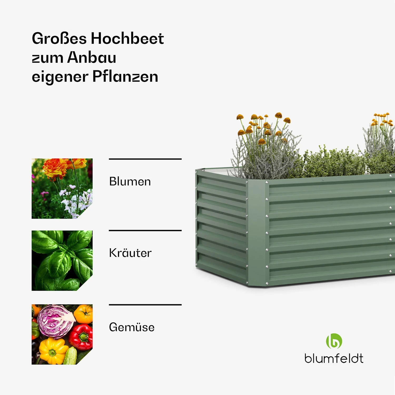 Terrabox 180x90x60 Cm Hochbeet Grün 6 Terrabox 180x90x60 Cm Hochbeet Grün – Bild 4