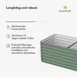 Terrabox 180x90x60 Cm Hochbeet Grün 14 Terrabox 180x90x60 Cm Hochbeet Grün -Blumfeldt Verkaufsgeschäft 10046036 de 0006 usp
