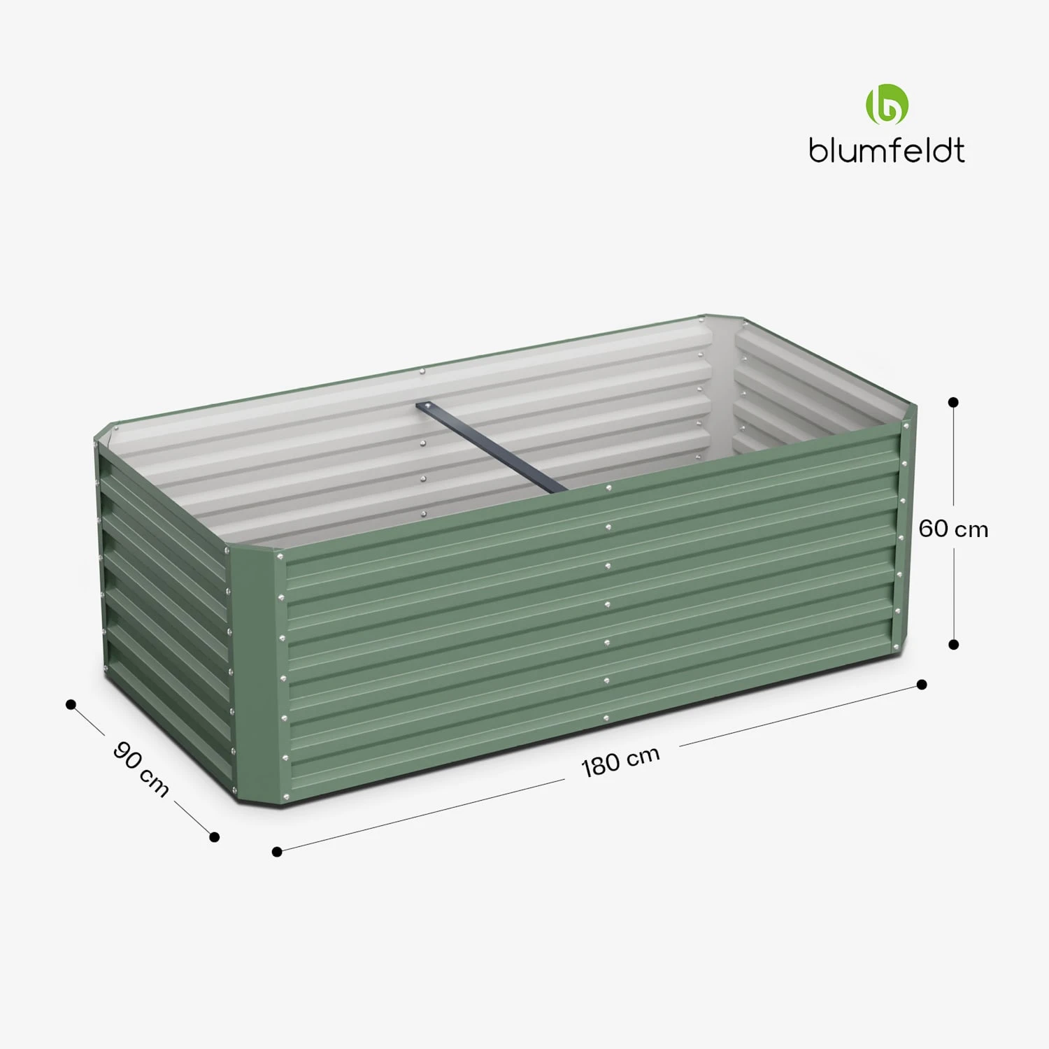 Terrabox 180x90x60 Cm Hochbeet Grün 9 Terrabox 180x90x60 Cm Hochbeet Grün – Bild 7