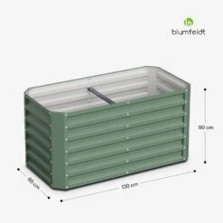[Gebraucht] High Grow Straight Hochbeet Metall 120x60x60cm -Blumfeldt Verkaufsgeschäft 10046037 yy 0011 dimensions